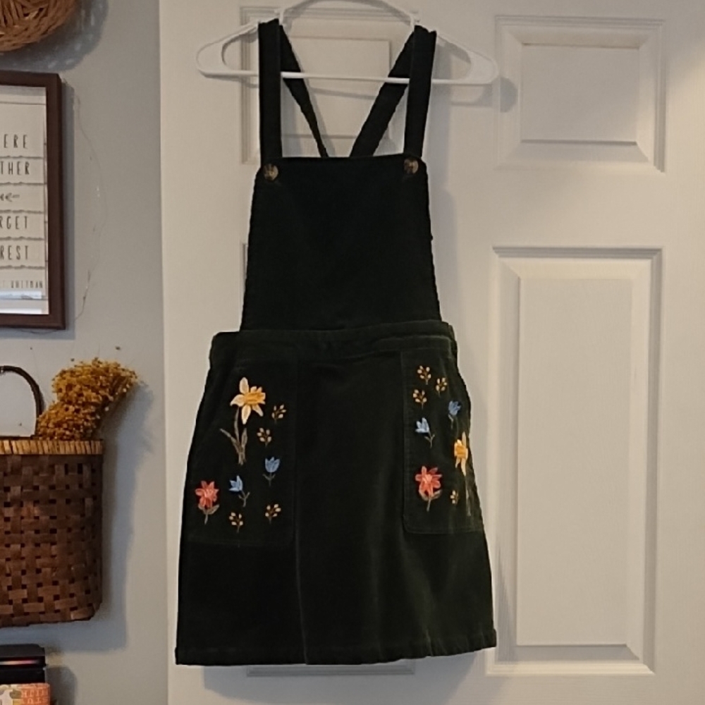Princess Highway Embroidered Corduroy Dress
